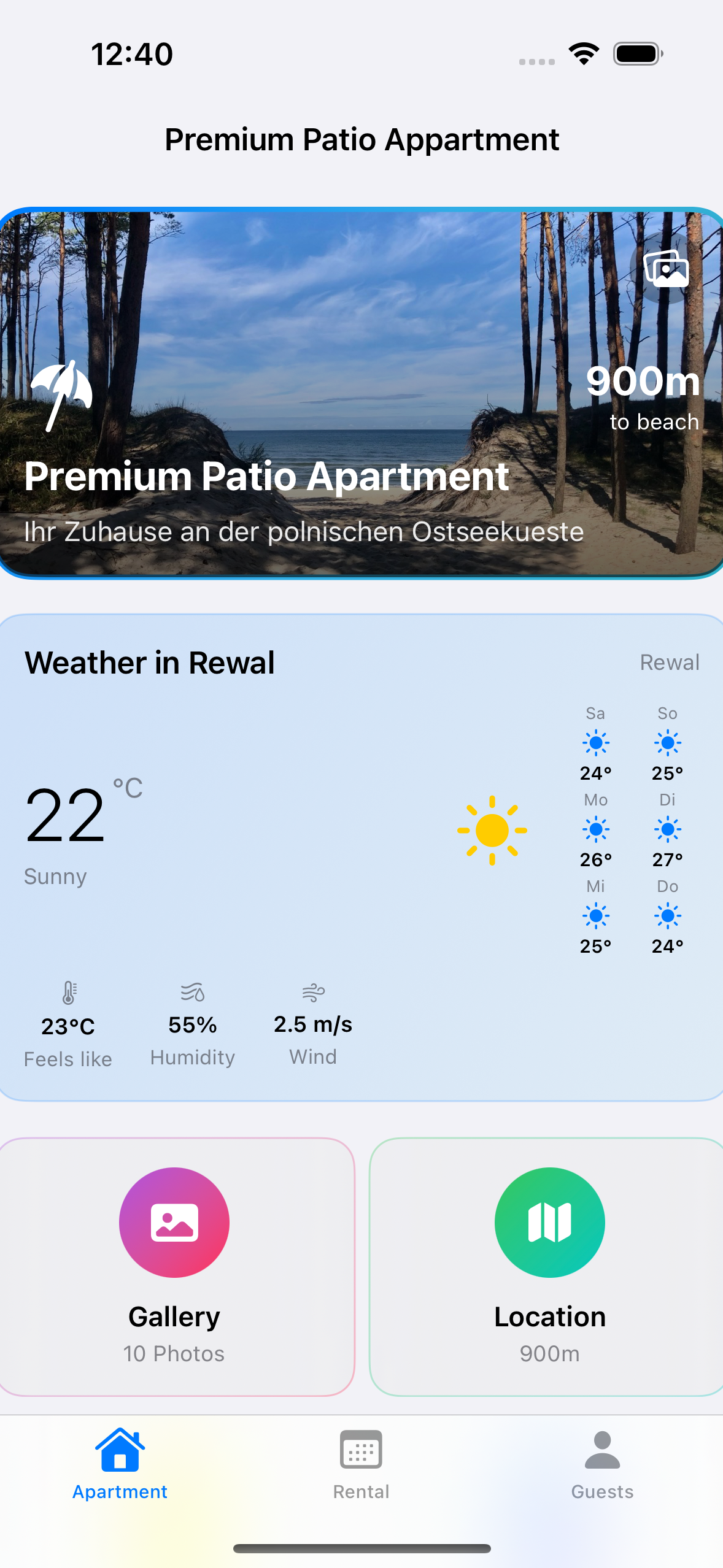 App Screenshot: Apartment