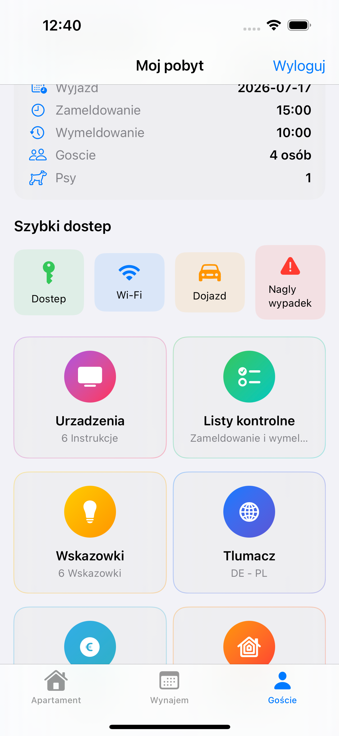 Zrzut ekranu: Gość